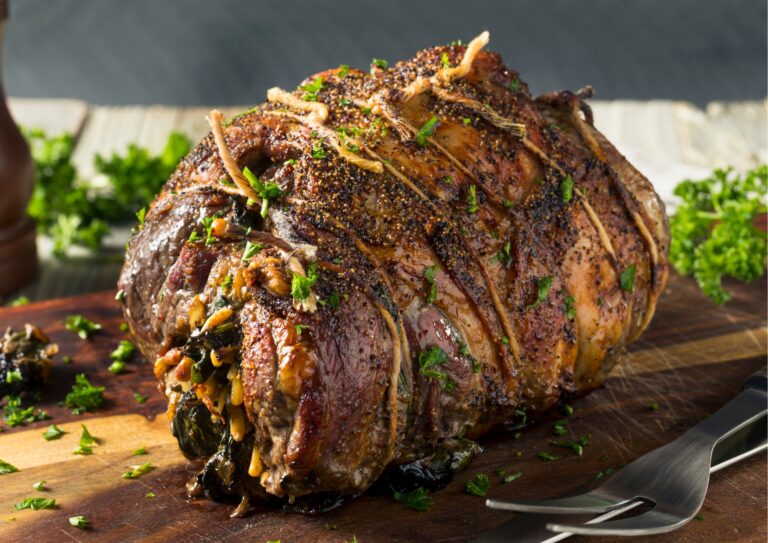 Lamb Leg Bone Out Netted